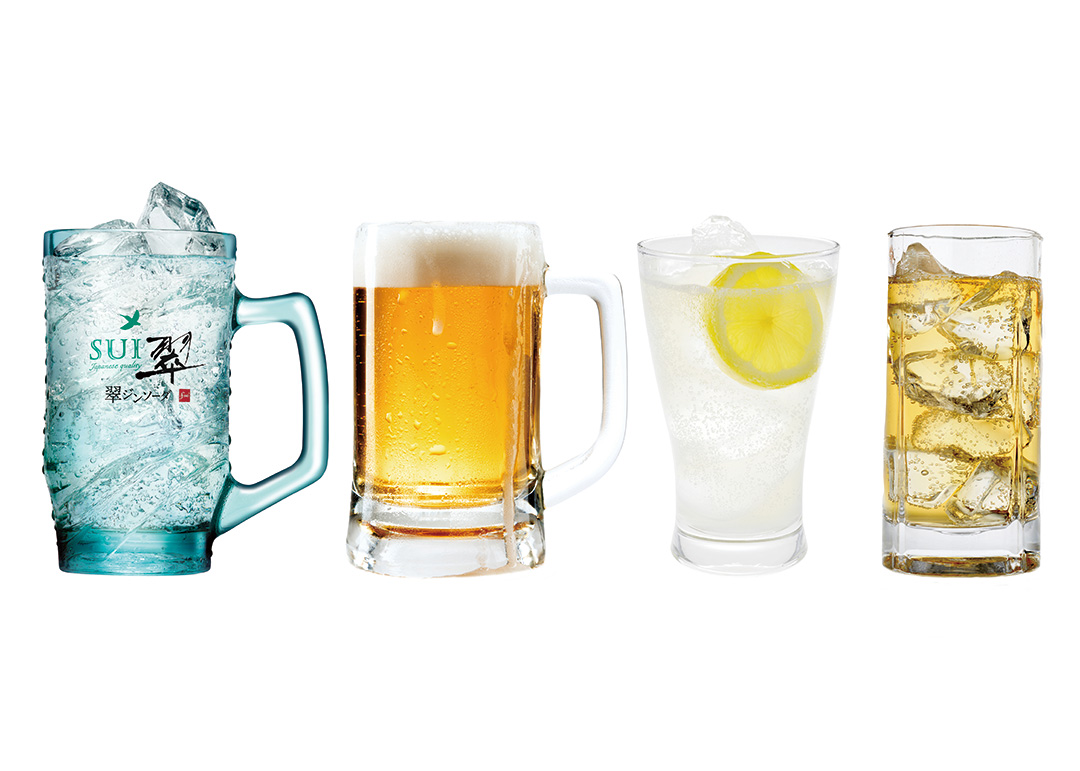 翠ジンソーダ／アルコール・ソフトドリンク各種