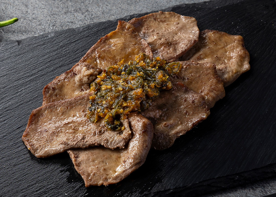 青唐辛子味噌牛タン