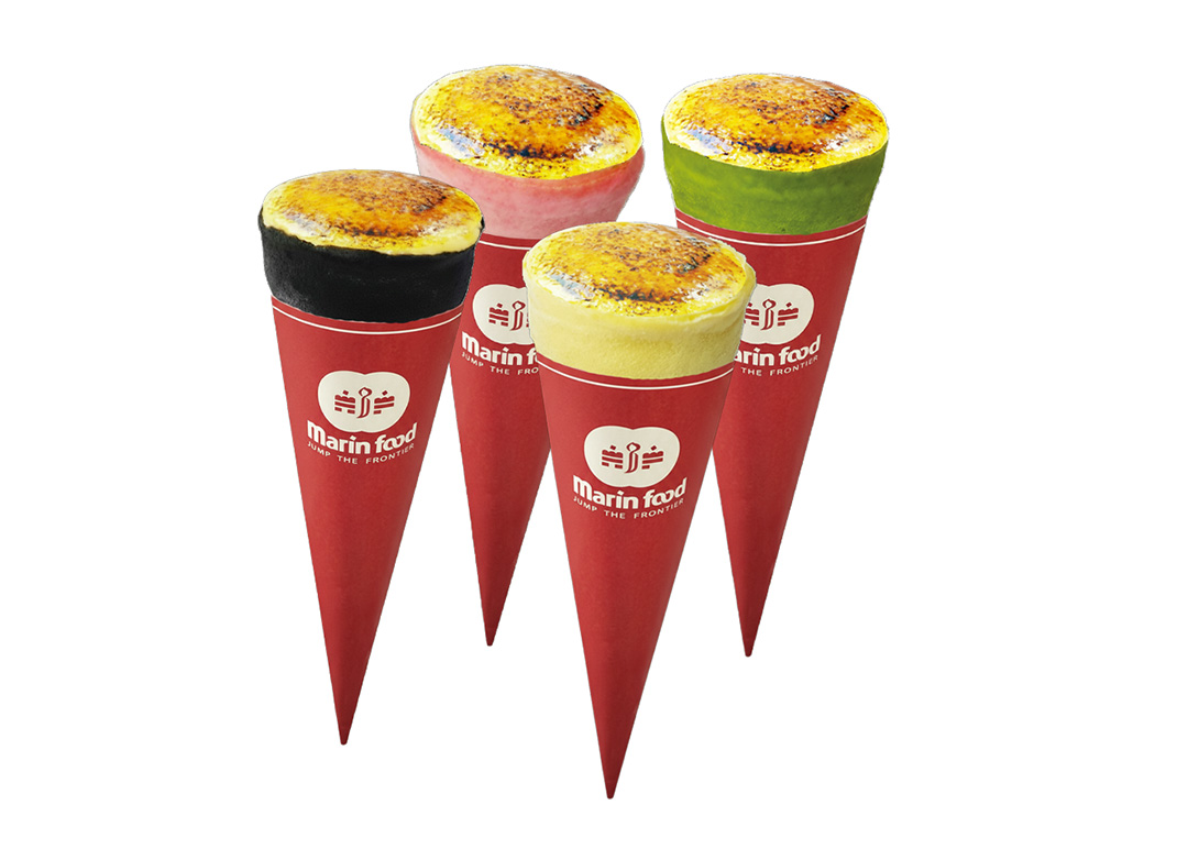 アイスブリュレクレープ（バニラ／チョコ／抹茶／ストロベリー）